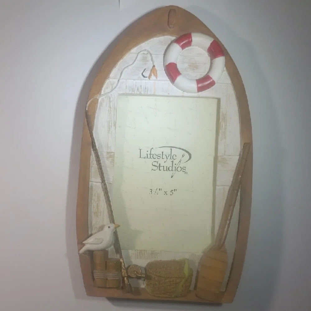 Nautical Boat Picture Frame 3 1/2" X 5" - Picture 2 of 5